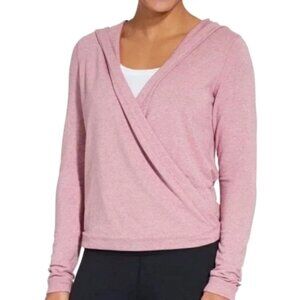 Calia by Carrie Underwood Effortless Cardigan Size Small Wrap Front Hoodie Pink